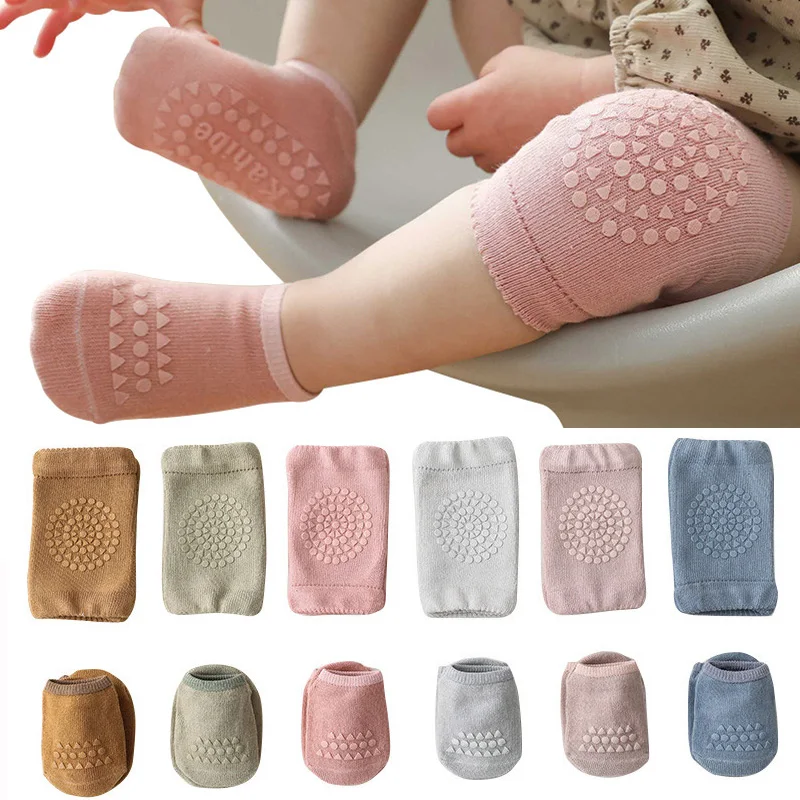 Bebê joelheiras meias conjunto - Baby Knee Pad Crawling avaliação e preço